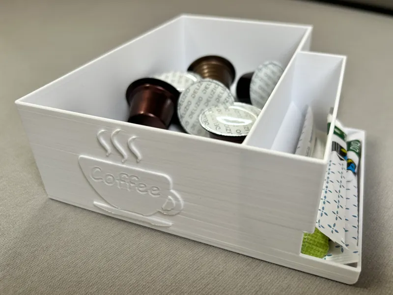 Kaffee-Kapsel und Zuckerstick Box für Wohnwagen
