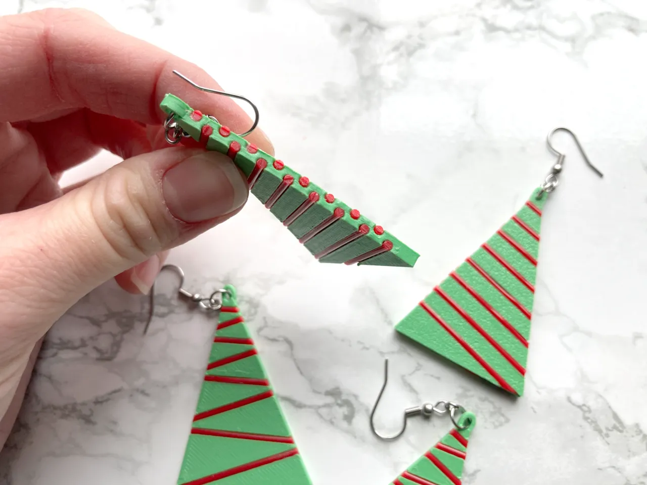 Christmas Tree Filament Earrings - 2 Styles view 4