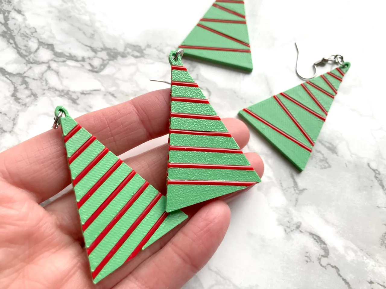 Christmas Tree Filament Earrings - 2 Styles view 2