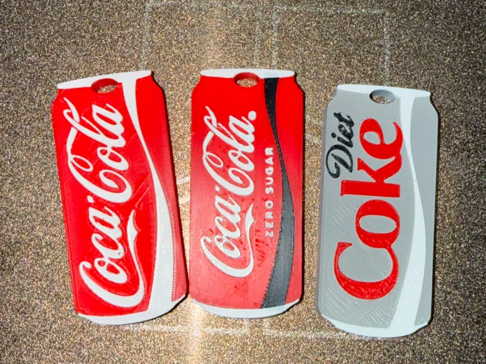 Coca-Cola keychain with integrated can opener - Free 3D Print