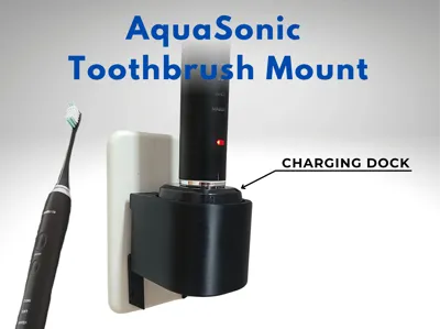 AquaSonic Toothbrush Holder / Mount for charger