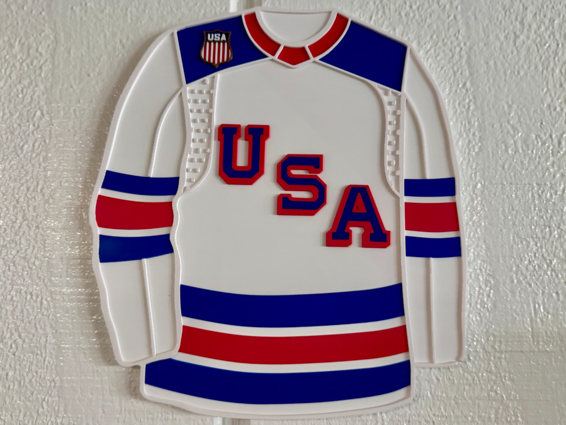 USA Hockey Jersey Wall Decor