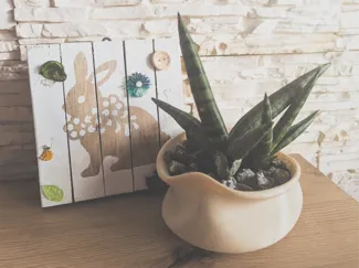 The ugliest flower pot ever
