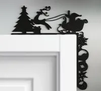 Décoration murale d'angle de porte Noël — photo 3