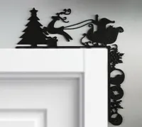 Décoration murale d'angle de porte Noël — photo 1