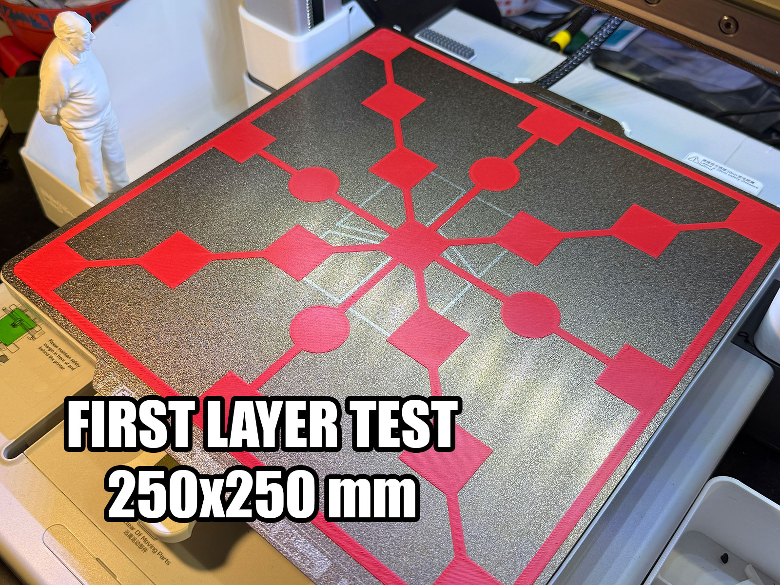 First Layer test 250x250 mm