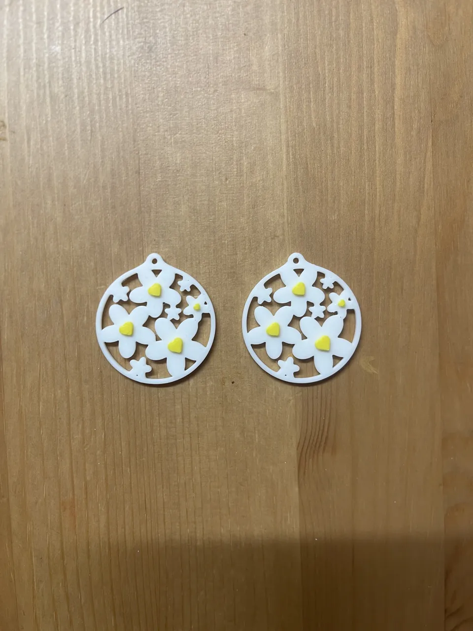 Flower Heart Earrings view 2