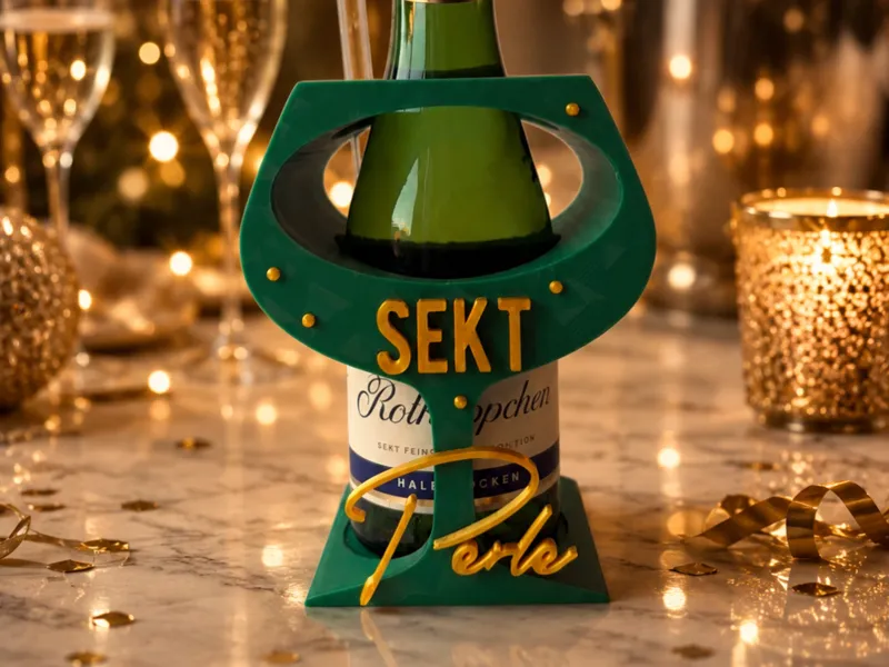 Geschenkhalter für Sektflaschen
