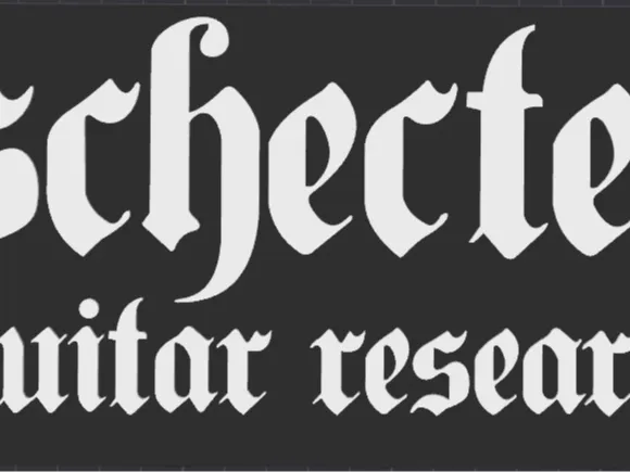 Schecter Guitar Logo Wall Art