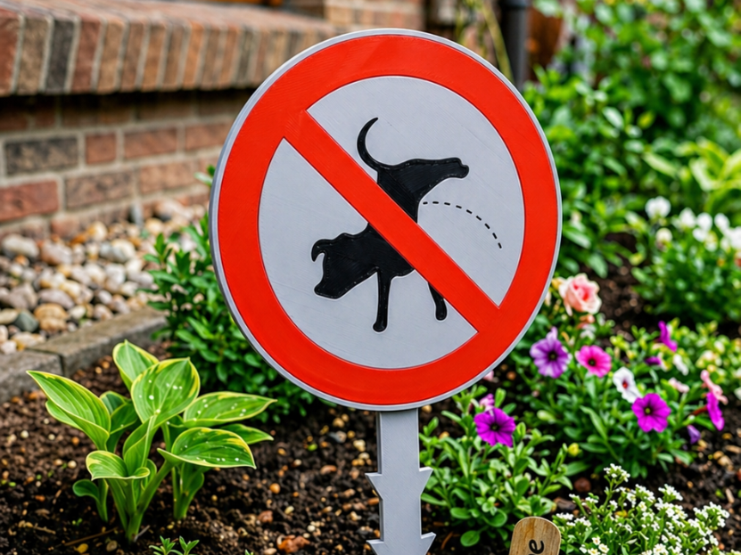 Gartenschild – „Kein Hundeurin“ / Hundeurinverbot