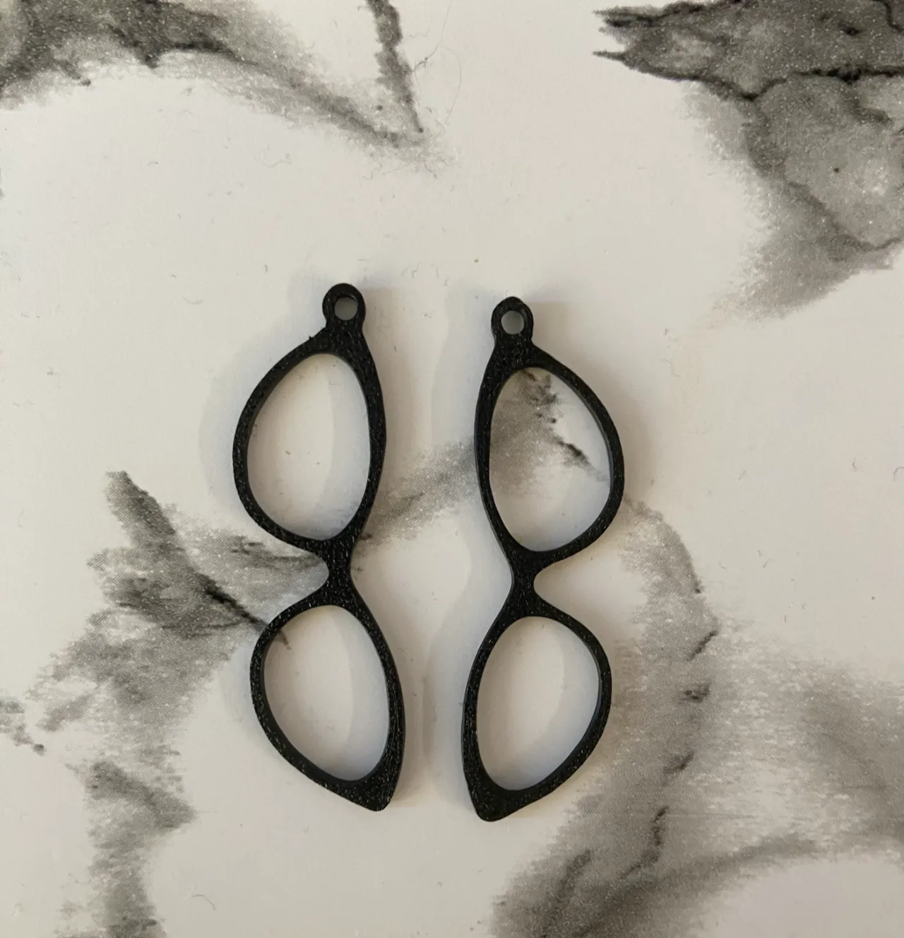 Glasses earrings view 2