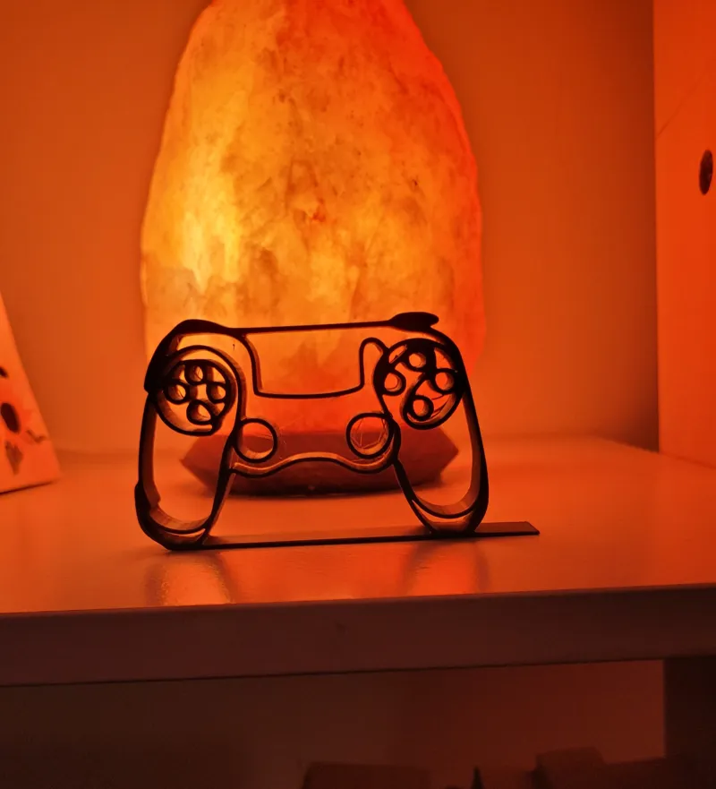 Minimalist Controller Line Art | Ethereal Gamepad Statue | Minimalist Playstation Art