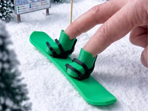 Accesorio para impresora 3D: Finger Snowboard - GEN 2! — referencia de MakerWorld