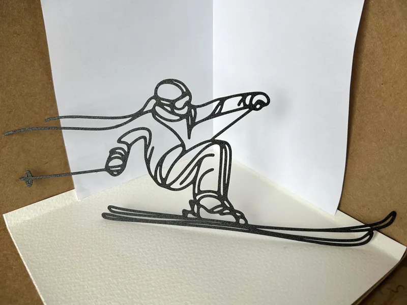 Wall Art Ski Series, Ski Man