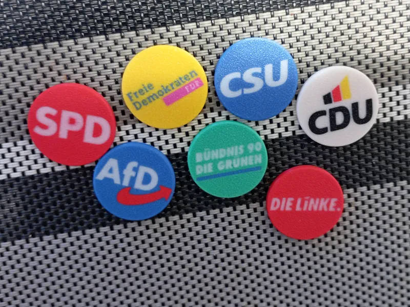 Einkaufswagenchips politische Parteien