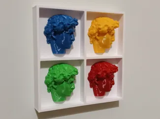 David di Michelangelo x4 - Pop Art - Fridge Magnet