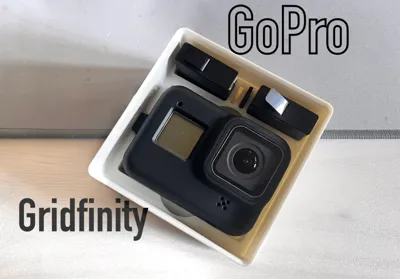 Gridfinity for GoPro Storage