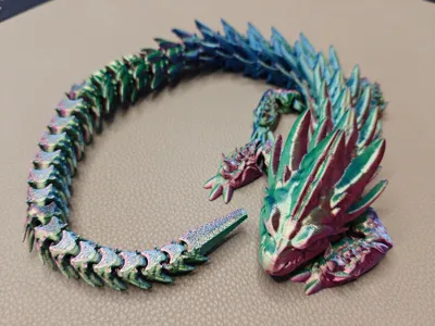 Articulated Crystal Dragon (40cm Length)
