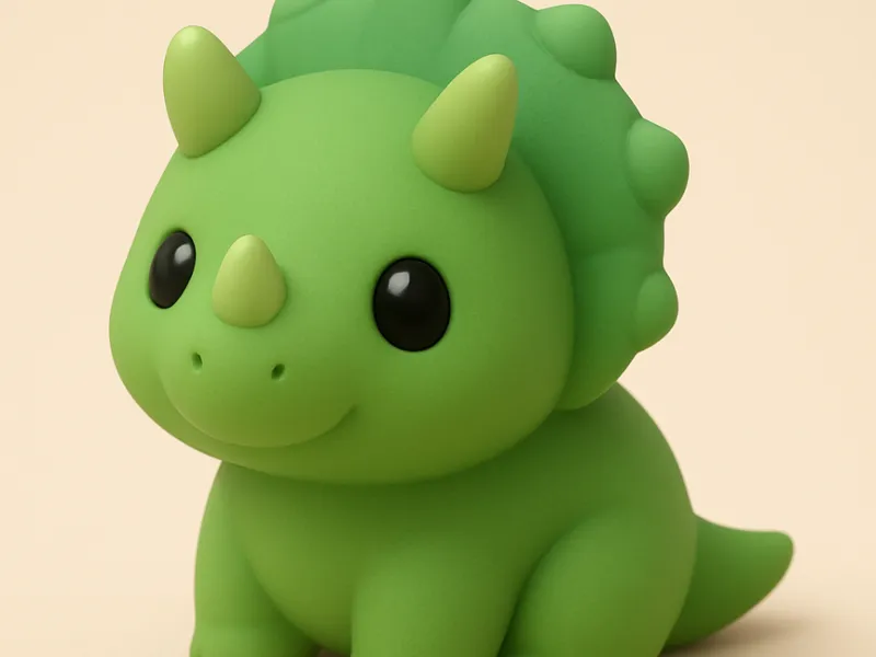 Tiny Trike – Cute Triceratops Desk Buddy
