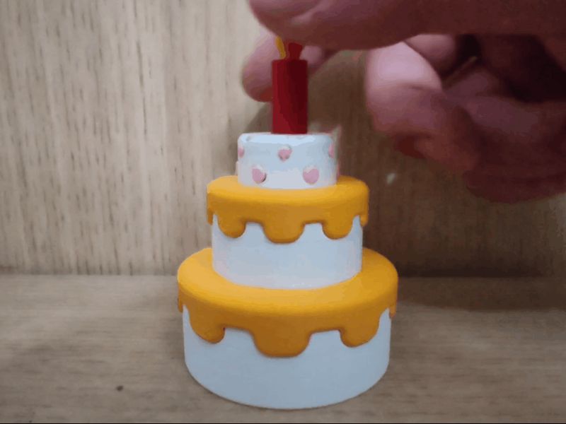 螺旋穿越生日蛋糕