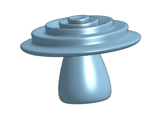 mushroom wavy cap