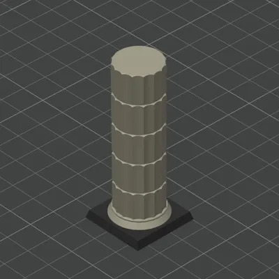 Stone Pillar for Wargaming Terrain