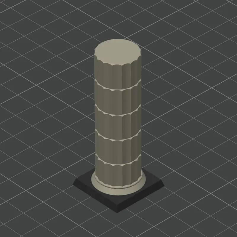 Stone Pillar for Wargaming Terrain