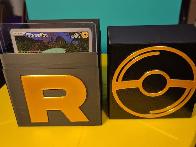 Team Rocket Pokémon Card Box Toploader Compatible