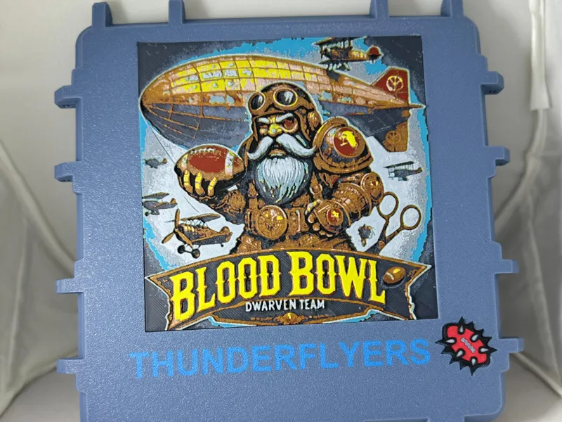 Bloodbowl Thunder Dwarf Hueforge Inlay