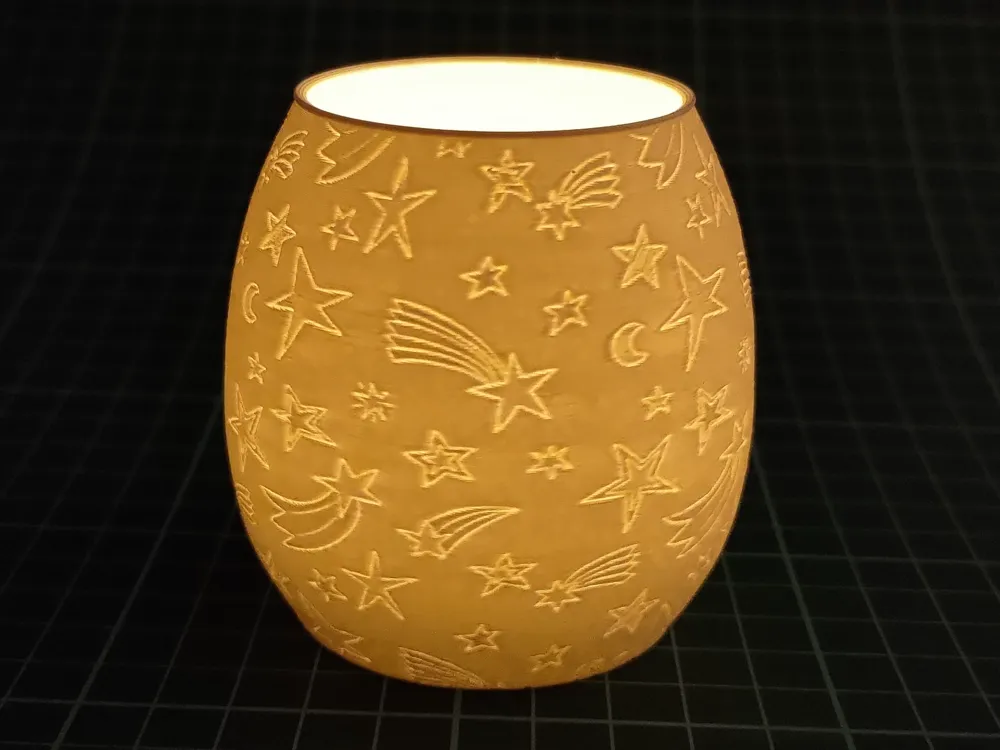 Lampe étoile d'hiver pour bougie chauffe-plat par msprint MakerWorld ...