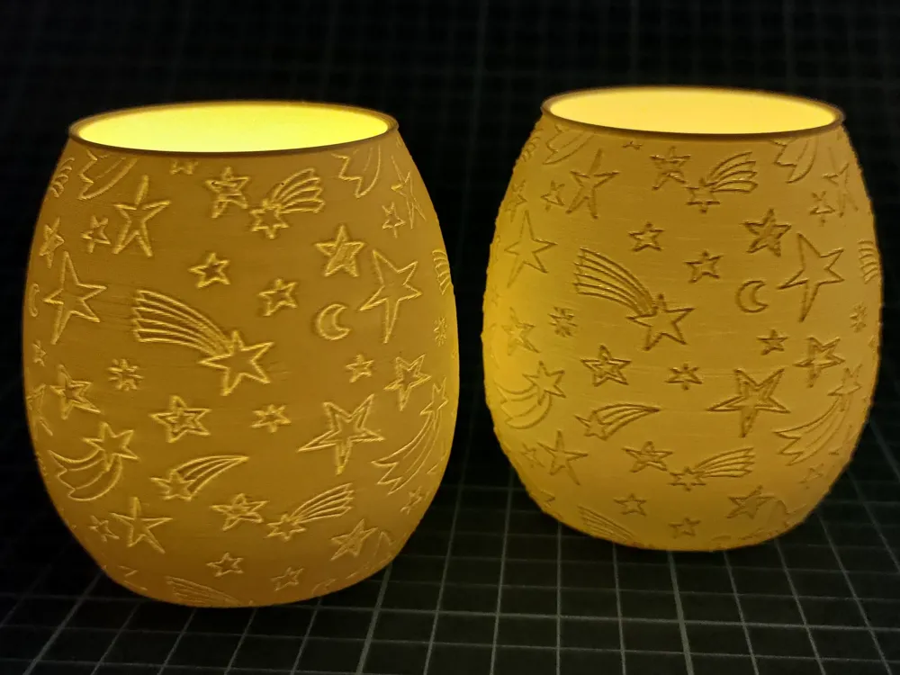 Lampe étoile d'hiver pour bougie chauffe-plat par msprint MakerWorld ...
