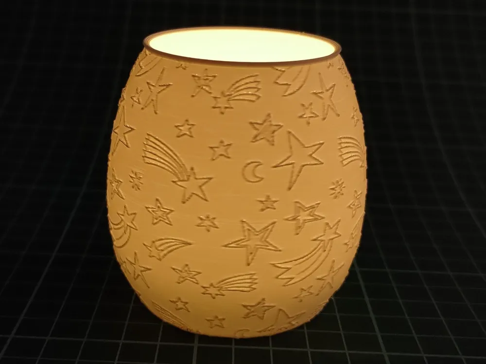 Lámpara de estrella de invierno con luz de té por msprint MakerWorld ...