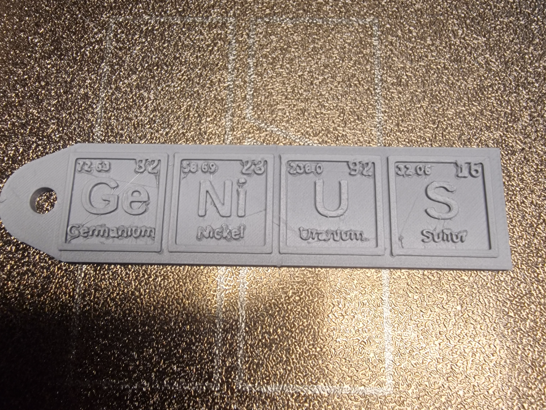 Miniatura 2 do modelo 3D GeNIUS- Label - keychain