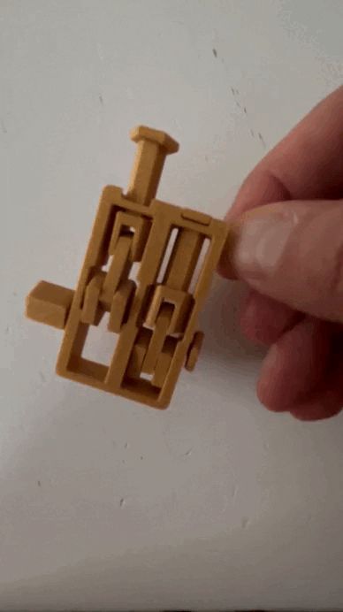 Articulated piston engine keychain by Lifoumak - MakerWorld