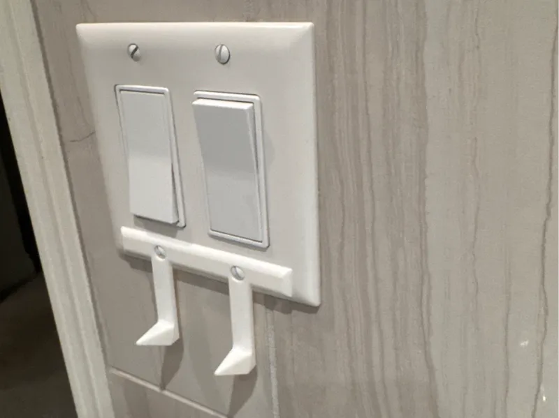 Double switchplate hook