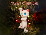 Фигурка и ключодържател коте за окачване