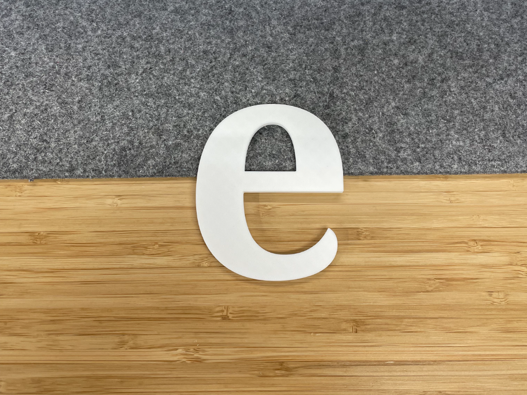 Lower Case e