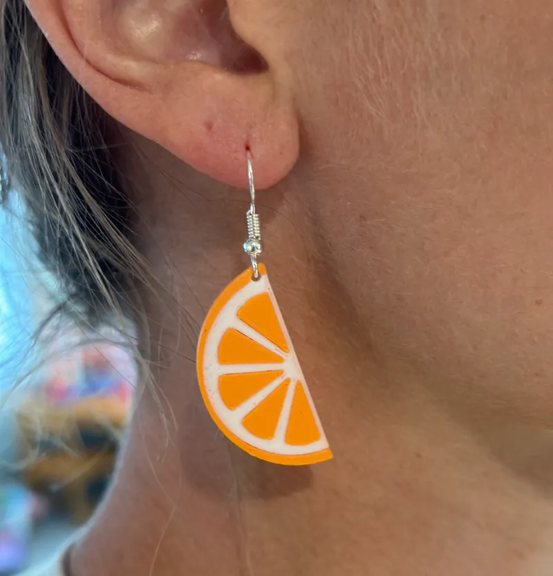 Orange/Lime/Lemon Earrings