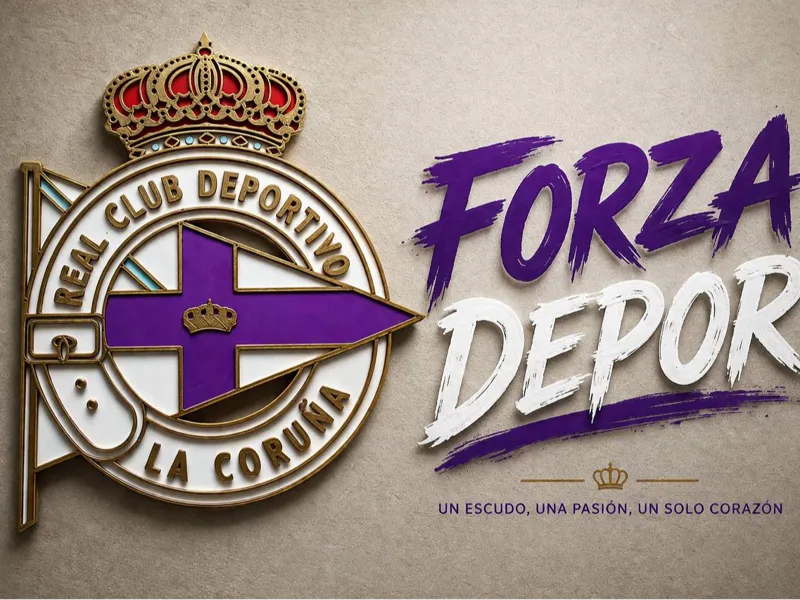 Escudo Deportivo la Coruña Multicolor