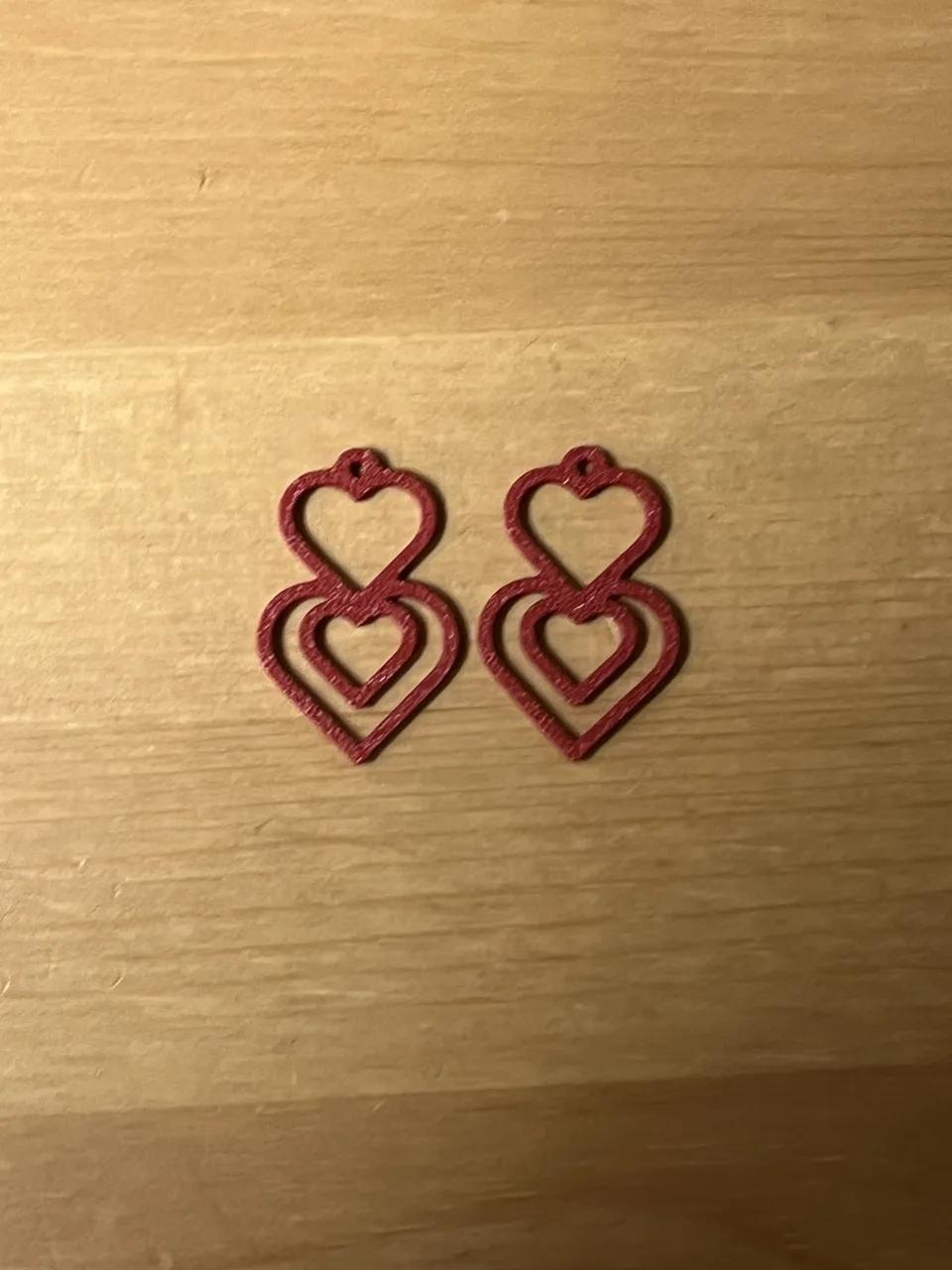 heart earrings view 2