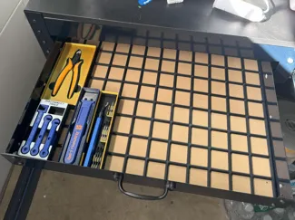 Harbor Freight Metal Workbench Gridfinity Drawer