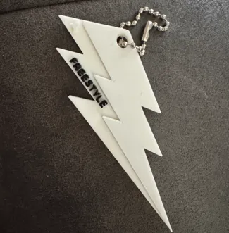 YMCA Lighting bolt keychain
