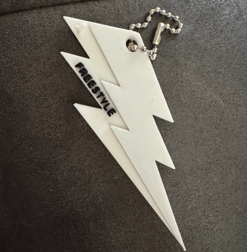 YMCA Lighting bolt keychain