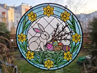 NO AMS - Stained Glass Easter Bunny PETG