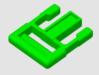 Side release buckle male