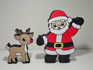 Santa and Rudolph