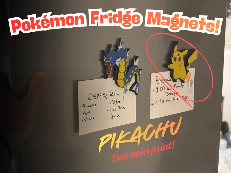 Pikachu Fridge Magnet - AMS 4 colors   