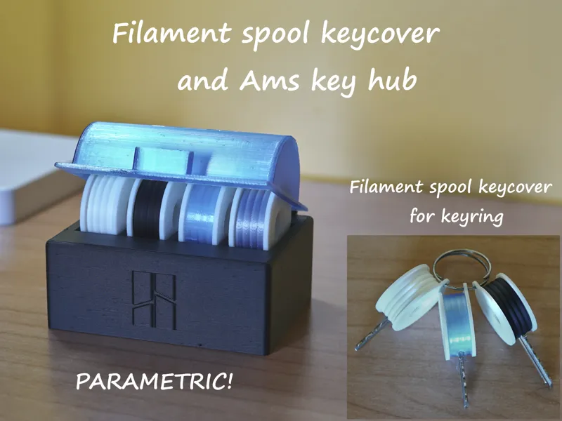 Filament Spool Keycover + AMS key hub