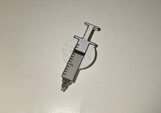 Syringe Crocs charm
