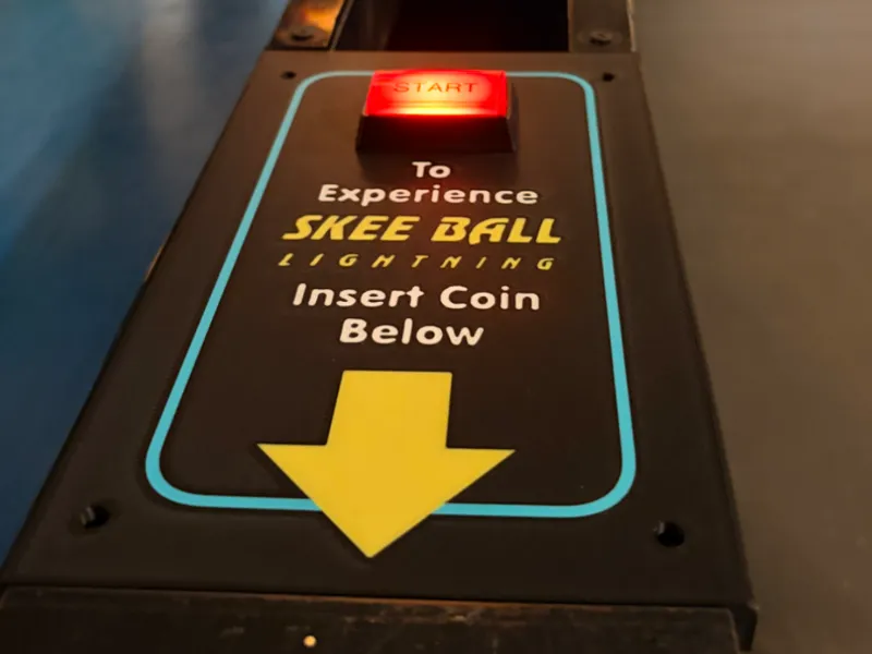 Skee-Ball Lightning Start Panel